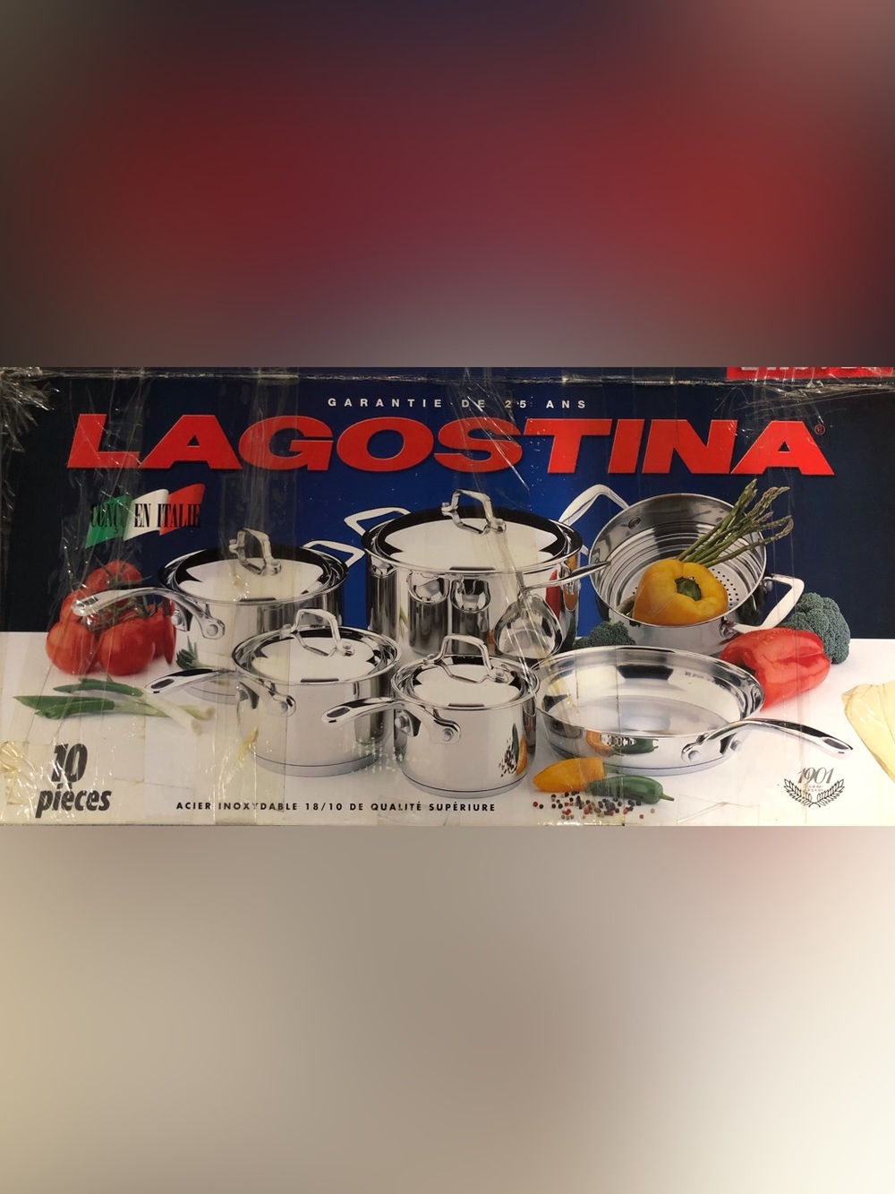 LAGOSTINA 10 Piece Stainless Steel Cookware Set